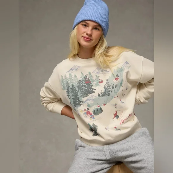 AE Relaxed Graphic Sweatshirt - Apres Ski - Picture 2 of 6